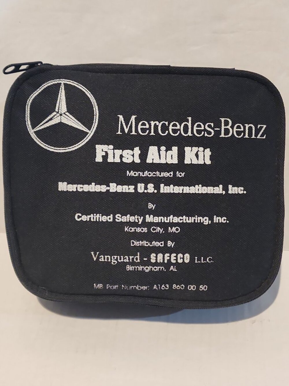new MERCEDES BENZ oem Vintage First Aid Kit emergency 1st ML G SL zip case w163
